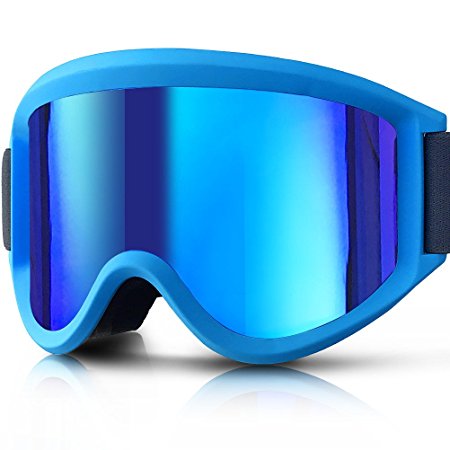 Zionor Lagopus Snowmobile Snowboard Skate Ski Goggles with Detachable Lens