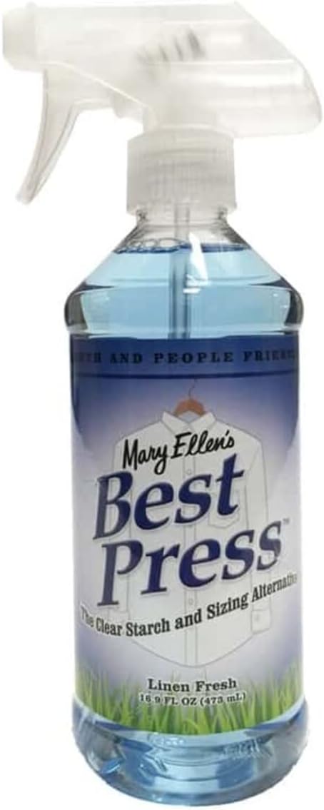 Mary Ellen Products (2-Pack Best Press Clear Starch Alternative 16 Ounce Linen Fresh 600BP-63