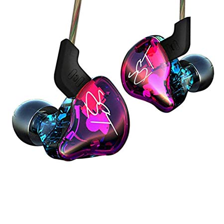 Dilvpoetry KZ ZST Dynamic Hybrid Dual Driver in Ear Earphones Without Mic (Colorful)