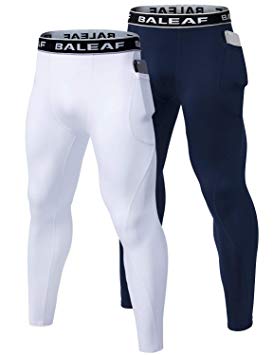 BALEAF Men's Compression Pants Running Tights Sports Leggings Quick Dry Baselayer
