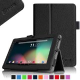 Fintie Premium PU Leather Case Cover for 7 Inch Android Tablet inclu Dragon Touch Y88X Plus  Y88X  Y88  Q88 A13 7 Inch NeuTab N7 Pro 7 Alldaymall A88X  A88S 7 Inch Chromo Inc 7 Tablet IRULU eXpro Mini 7 inch iRULU X1S 7 KingPad K70 7 ProntoTec Axius Series Q9  Q9S 7 Inch LENOTAB 7 Tagital T7X 7 DanCoTek 7 Quad Core A33 Google Android Tablet PC PLEASE Check the Complete Compatible Tablet List under Product Description Black