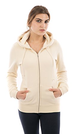 FORBIDEFENSE Women Fleece Hoodies Full Sleeve-Front Zip Premium Hood 2 Kangaroo Split Pocket