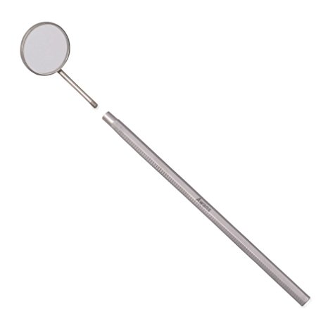 Stainless Steel Dental Inspection Mirror, Real Glass