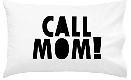 Oh, Susannah Call Mom Pillow Case BLACK Graduation Gifts for Dorm Room Bedding for Girls or Boys Pillowcase Fits Standard or Queen Size Pillow College Dorm Room Accessories