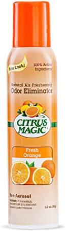 Citrus Magic Natural Odor Eliminating Air Freshener Spray, Fresh Orange, 3.5-Ounce