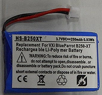 Ultralast Rechargeable Replacement Battery for VXI Blue Parrott 052030, 502030 fits BlueParrott B250-XT Wireless Bluetooth Headset, Roadwarrior, Blue-Parrot PL602030