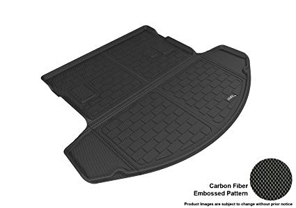 3D MAXpider Cargo Custom Fit All-Weather Floor Mat for Select Mazda CX-9 Models - Kagu Rubber (Black)