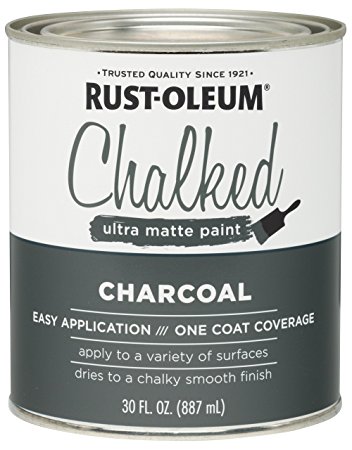 285144 Rust-Oleum Ultra Matte Interior Chalked Paint 30 oz, Charcoal