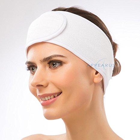 Appearus Pro. Stretchable Spa Headband 3.5" Wide (4 Count)