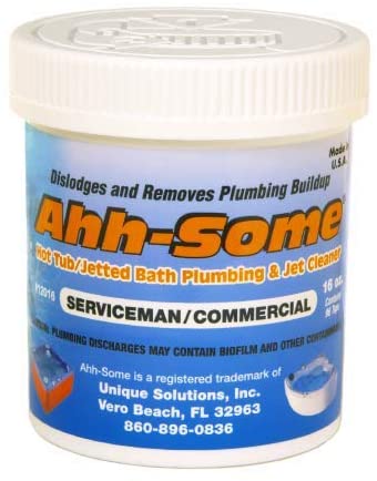 Ahh-Some- Hot Tub Cleaner | Clean Pipes & Jets Gunk Build Up | Clear & Soften Water For Jacuzzi, Jetted Tub, or Swim Spa | Top Water Clarifier (16 oz)