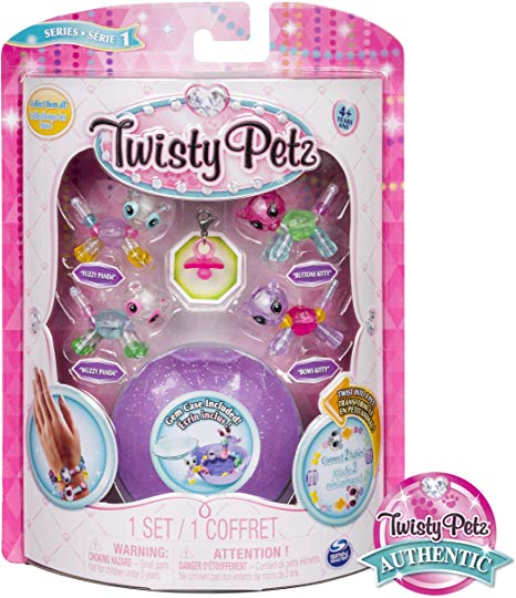 Twisty Petz - Babies 4-Pack Pandas and Kitties Collectible Bracelet Set for Kids
