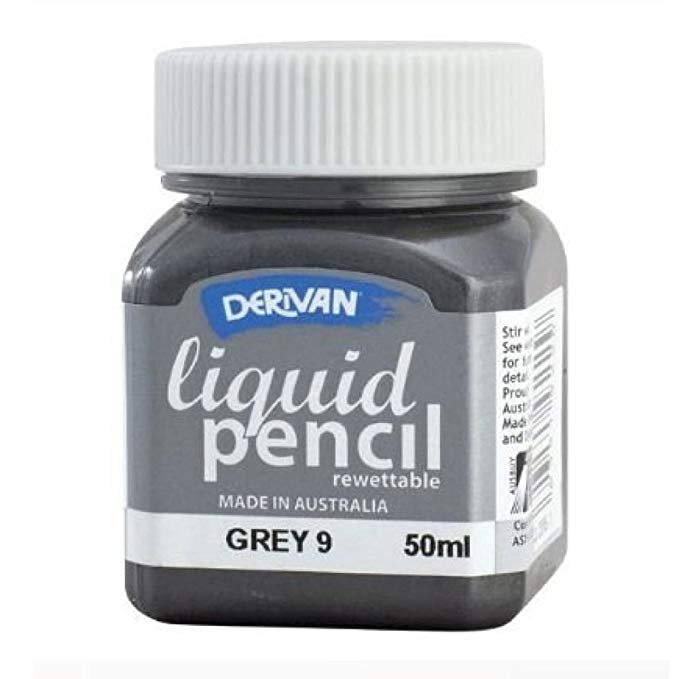 Derivan Liquid Pencil 50Ml Rewettable Grey #9