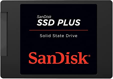 SanDisk SSD PLUS 1TB Internal SSD - SATA III 6 Gb/s, 2.5"/7mm, Up to 535 MB/s - SDSSDA-1T00-G27