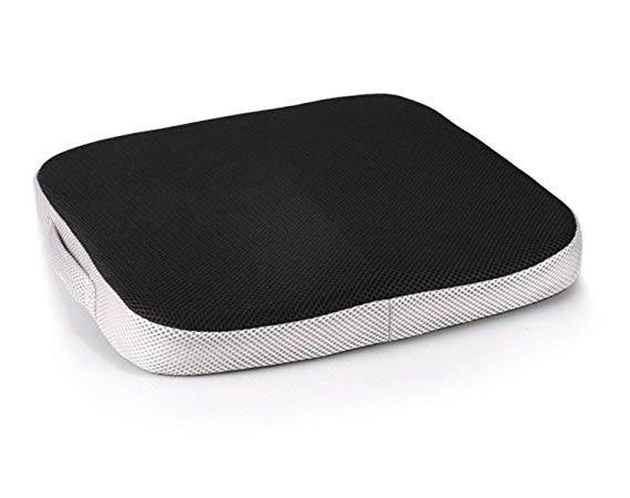 Portable Comfort Cushion Orthopedic Memory Foam Seat Cushion Coccyx & Lower Seat Cushion for Office Car Seats Back Pain Relief Cushion Great Office Chair Cushion (Grid)