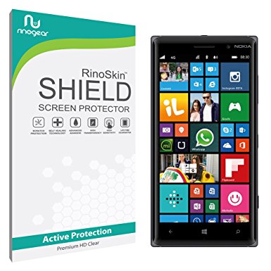 Nokia Lumia 830 Screen Protector [Military-Grade] RinoGear Premium HD Invisible Clear Shield w/ Lifetime Replacements