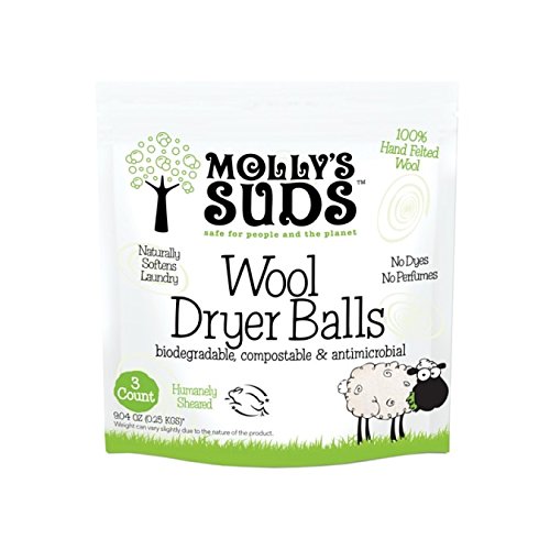 Molly's Suds 100% Wool Dryer Balls (set of 3)