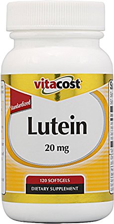 Vitacost Lutein 20 mg with Zeaxanthin Featuring FloraGlo Lutein -- 120 Softgels