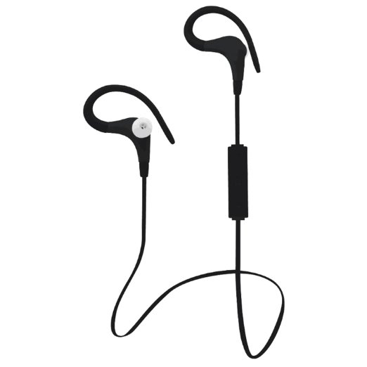 Folote Wireless V4.1 Bluetooth Headphones Sweatproof In-Ear Earphones Noise Reduction Headset Earbuds for Gym Hiking Climbing Sports Running - Black