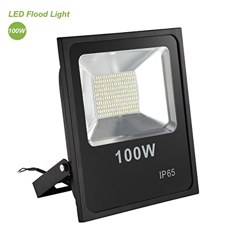 TryLight 100W LED Flood Lamps, Waterproof IP66, 8000lm, non-dimmable, 3000K Warm White, Waterproof LED Outdoor Wall Washer Lights for Garden, Yard, Warehouse