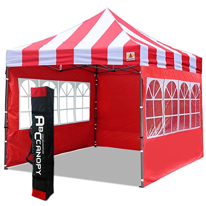 ABCCANOPY Gazebo 3x3m Fully Waterproof Heavy Duty Pop Up Gazebo With 4Pcs Walls   Hand Bag (5-red)