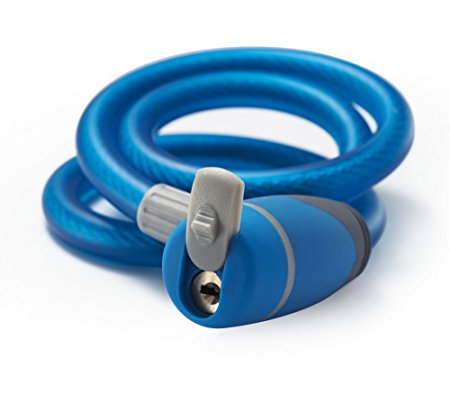 Via Velo Bike Lock,Silicon blue cover 10mm and 10000mm total length