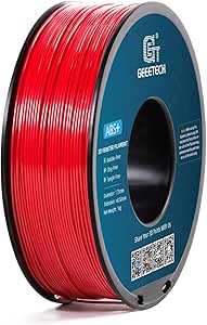 Geeetech ABS  Filament 1.75mm, Strong and Durable 3D Printer Filament, Low Warping Rate, Impact-Resistant, Dimensional Accuracy  /- 0.02mm,1 kg Spool, Red