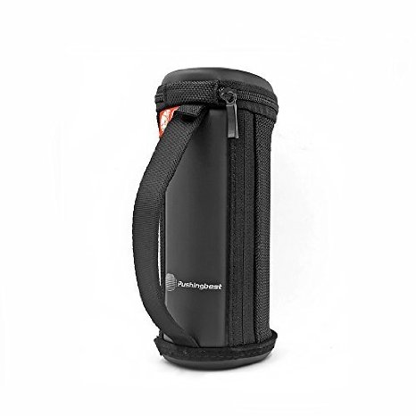 Portable Zipper Sleeve Protective Bag Pouch Box Carrying Case Cover for Logitech Ultimate Ears UE BOOM and forUE Boom 2 Bluetooth Speaker- Black