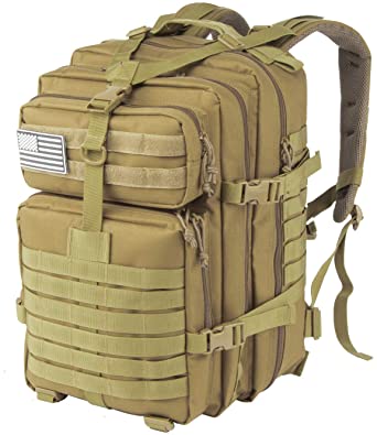 Military Tactical Backpack Molle Army Assault Pack for Men Large Capacity 45L