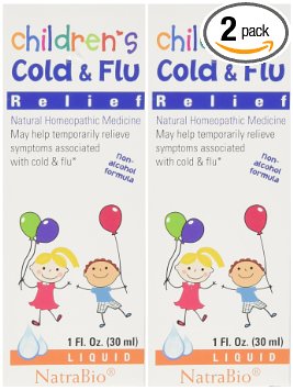Natrabio Children's Cold & Flu Relief, 1-ounce (Pack of 2)