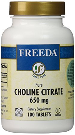 Freeda Choline Citrate 650 Mg. - 100 TAB