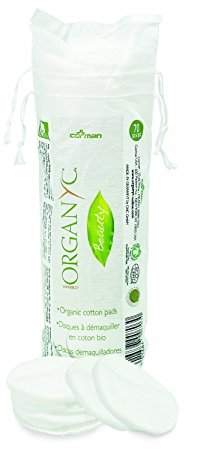 Organyc Certified Organic Cotton Rounds 70 Count (Pack of 3)