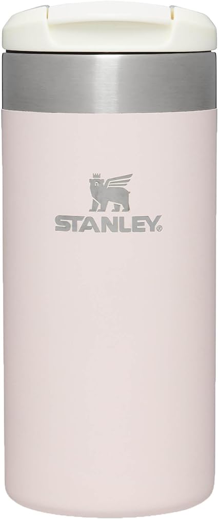 Stanley Aerolight Transit Travel Mug 0.35L - Keeps 4 Hours Hot - 6 Hours Cold - Dishwasher Safe - Leakproof - Car Cup Holder Compatible - Thermos Coffee Mug - Rose Quartz