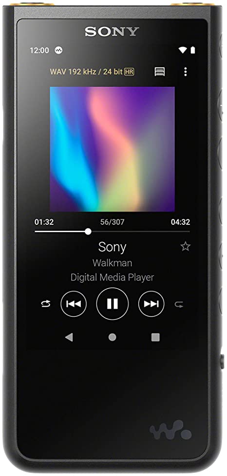 Sony Nw-ZX507 64GB Walkman Hi-Res Digital Music Player with 3.6" Touch Screen, Aluminium Body, Android 9.0, S-Master Hx, DSEE-Hx, Wi-Fi & Bluetooth and USB Type-C - Black