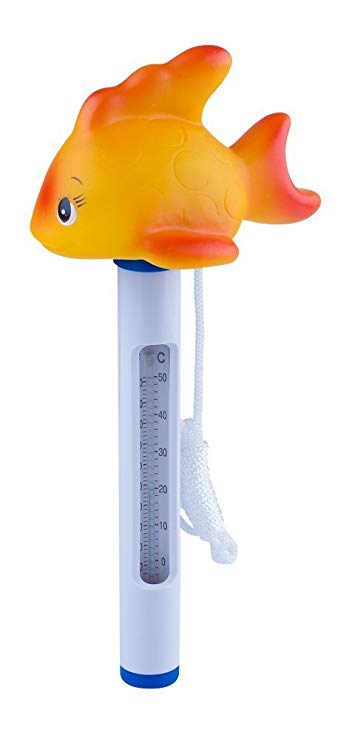 PoolSupplyTown Pool Spa Jacuzzi Hot Tub Floating Animal Thermometer with F/C Display- Goldfish (For In-ground Pool and Above-ground Pool)