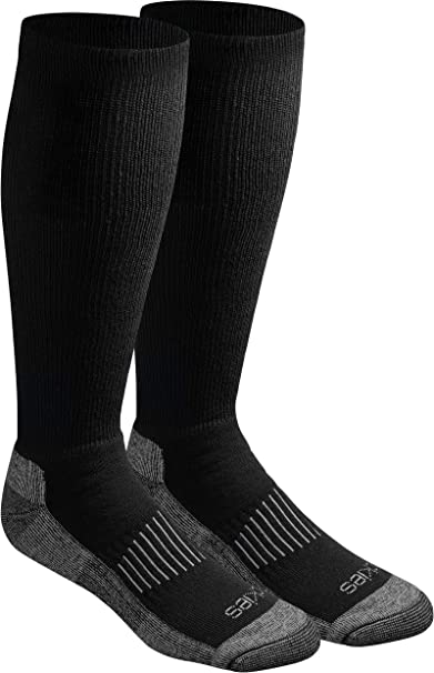 Dickies mens Light Comfort Compression Over-the-calf Socks