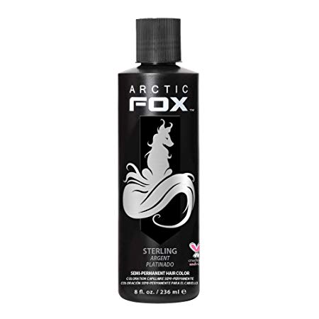 Arctic Fox Vegan and Cruelty-Free Semi-Permanent Hair Color Dye (8 Fl Oz, STERLING)