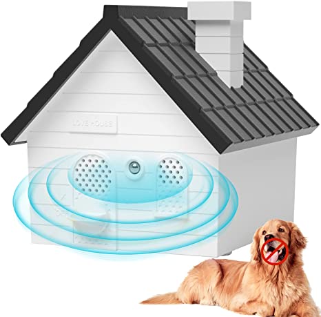 EasyULT Dog Barking Control Devices, Anti Barking Device Outdoor and Indoor with 4 Frequency Ultrasonic, Waterproof Bark Box of 50ft Range, Safe for Human & Dogs