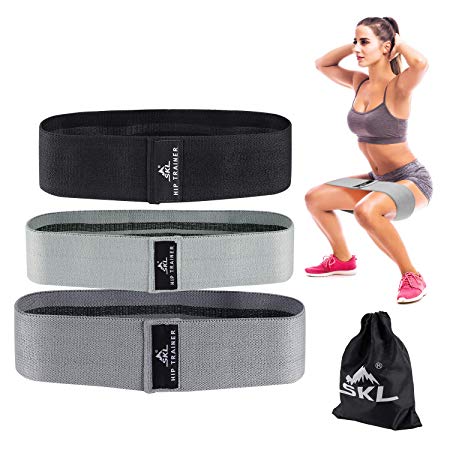 SKL Glute Band 3pcs Hip Resistance Band Fitness Loop Exercise Bands For Legs and Glutes Woman Man