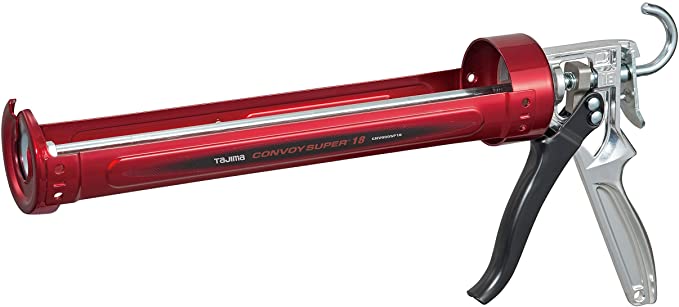 Tajima Caulk Gun - 1/4 Gallon (1 Quart) Convoy Super 18 Caulking Tool with 18/1 Thrust Ratio & Auto Flow Stop - CNV-900SP18