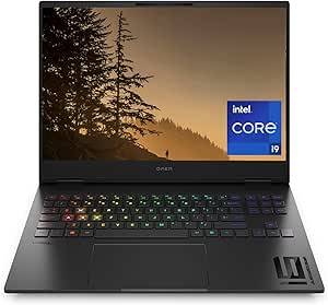 HP OMEN Transcend 16 inch Laptop, WQXGA OLED 48-240 Hz Display, Intel Core i9-14900HX, 32 GB RAM, 2 TB SSD, NVIDIA GeForce RTX 4070 GPU (8 GB Dedicated), NVIDIA G-SYNC, Windows 11 Home, 16-u1000ca