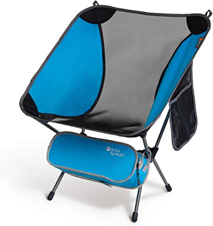 P&J Trading EyrieLight Outdoor Chair – Compact and Lightweight for Backpacking, Camping, Hiking, Beach, Festivals, Tailgating, Kids Sports, Backpacking - 1.89lb