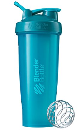 BlenderBottle Classic Loop Top Shaker Bottle, Teal/Teal, 32-Ounce Loop Top