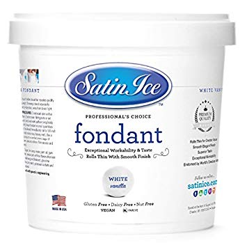 Satin Ice White Fondant, Vanilla, 20 Pounds