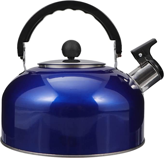 DOITOOL Whistling Tea Kettle Stainless Steel Stovetop Whistling Tea Pot Water Kettle for Home Kitchen Camping Hiking