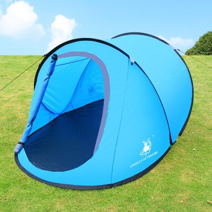 Large Pop Up Camping Hiking Tent Automatic Instant Setup Easy Fold back Shelter
