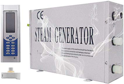 YJINGRUI Steam Generator Sauna Bath Steamer for Home SPA with Digital Controller Temperature &Timing (110V 1.5KW)