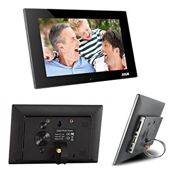 7 Inch Digital Photo Frames High Resolution With Auto On/Off Timer, Photo,Music and Video Player Advertising Player With VESA