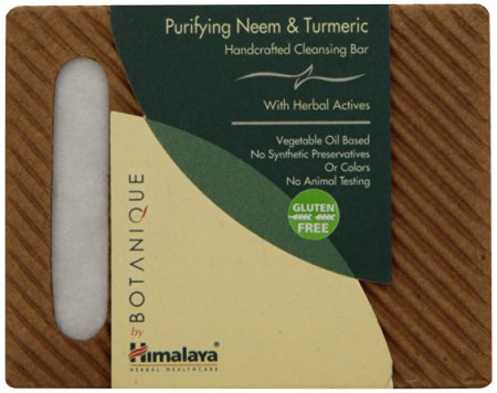 Himalaya Herbal Healthcare Neem & Turmeric Cleansing Bar, 4.41 Ounce Box