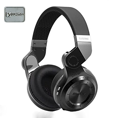 LUXMO Bluedio T2(Turbine) Bluetooth Stereo Headphone Wireless Folding Headphones Bulit-in Microphone BT4.1 Over-ear Headphones -Retail package- Black