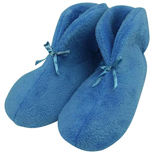 Forfoot Women's Bootie Slippers, Spring Warm Cozy Coral Fleece Non Slip Indoor House Shoes
